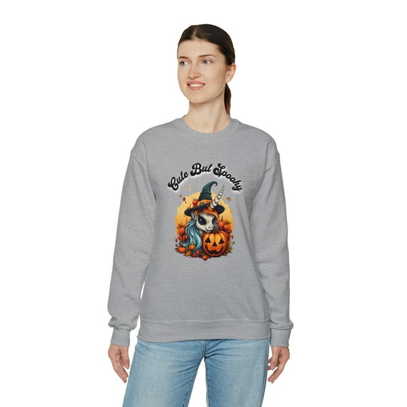Cute But Spooky Halloween Unicorn Hoodie, Emo Goth Unicorn Halloween Hoodie