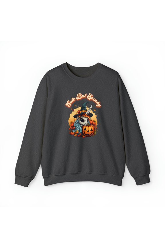 Cute But Spooky Halloween Unicorn Sweatshirt, Goth Unicorn Halloween Shirt
