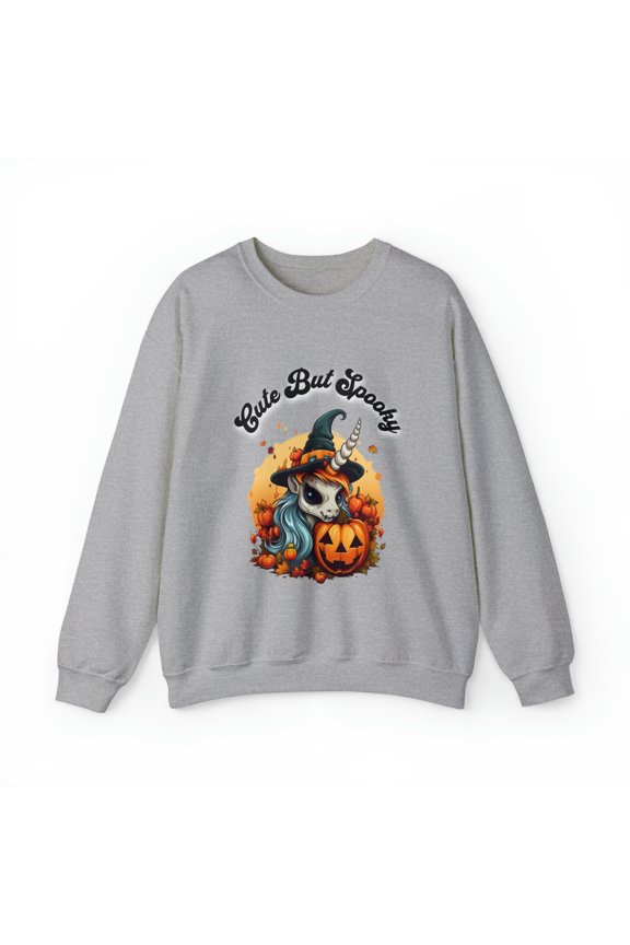 Cute But Spooky Halloween Unicorn Sweatshirt, Goth Unicorn Halloween Shirt