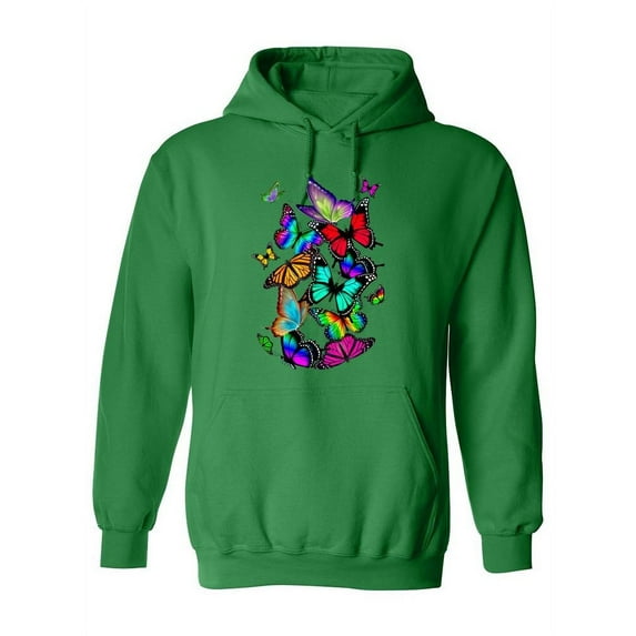 Cute Butterflies Hoodie Women -SPIdeals Designs, Female 3X-Large