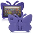 thumbnail image 1 of Cute Butterfly Case for Fire Max 11 Tablet (2023 Release, 13th Generation) & Google Pixel Android Tablet 11" - Shockproof Durable EVA Foam Case Lightweight Hard Cover with View Kickstand, Purple, 1 of 6