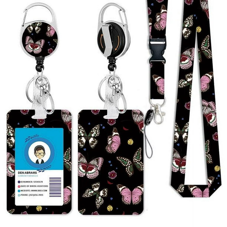  Blue Marble Lanyards for Id Badges, Cute Badge Reel Heavy Duty  with Carabiner Clip, Fashionable ID Badge Holder with Breakaway Lanyard,  Teacher Nurse Office Gifts : Office Products