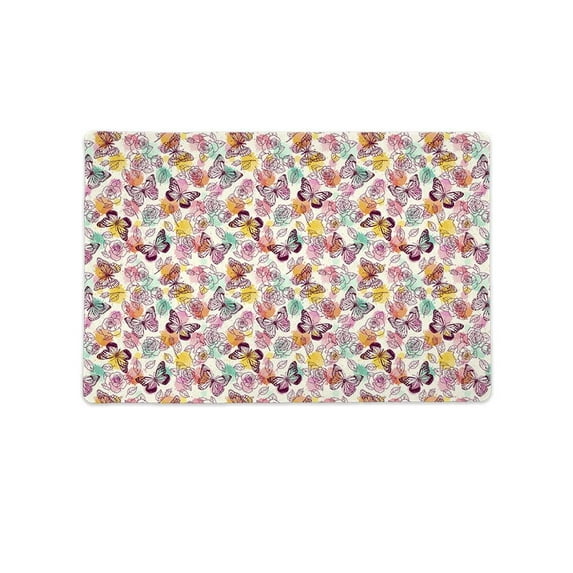 Cute Butterfly Pattern Mat Rectangle -Image by Shutterstock,