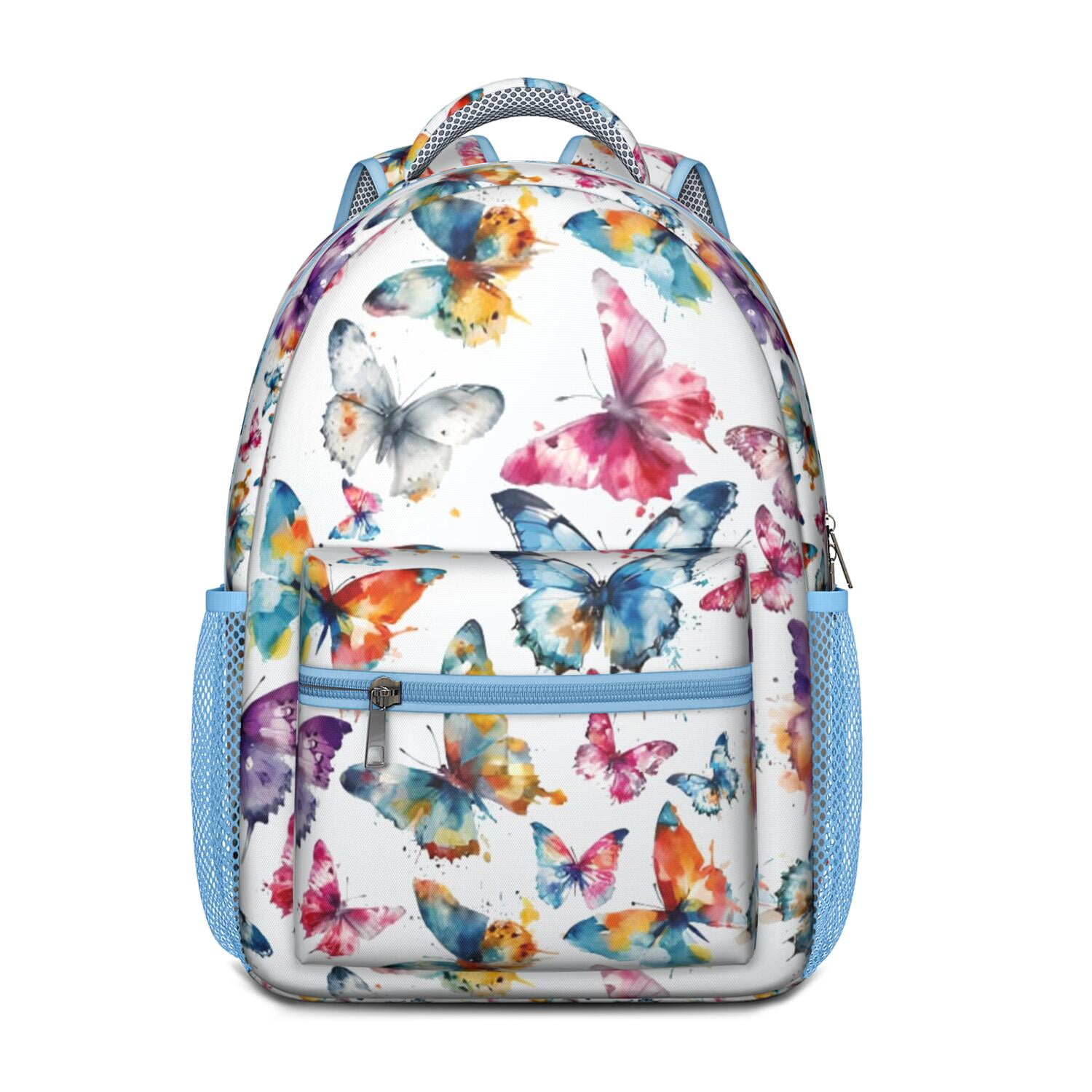 Cute Butterfly and Stars Backpack - Lightweight, Breathable, Waterproof Exterior, Modern Design for School & Travel