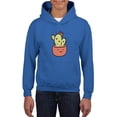 thumbnail image 1 of Cute Cactus Buddy Hoodie Juniors -Smartprints Designs,  Medium, 1 of 4