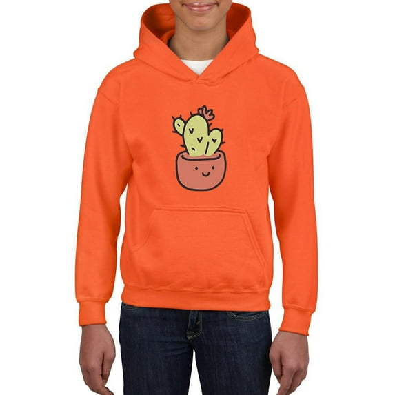 Cute Cactus Buddy Hoodie Juniors -Smartprints Designs, Medium