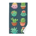 thumbnail image 1 of Cute Cactus Cotton Face Towels Soft Hand Towel Absorbent Bathroom Towel for Kitchen Hotel Decoration, 1 of 7