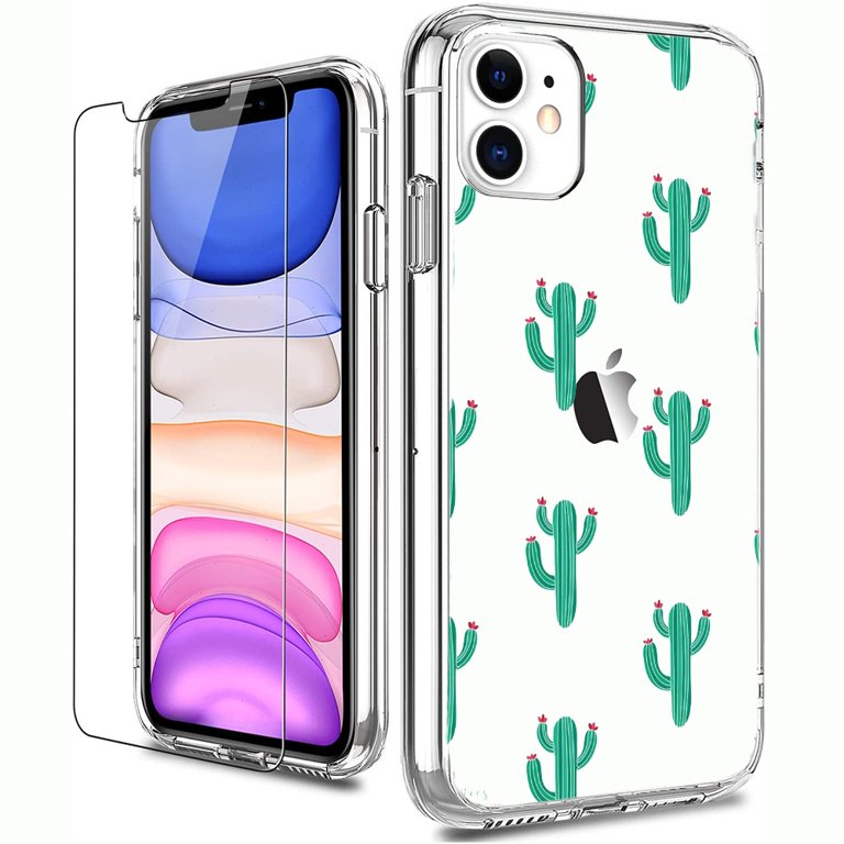 Cute Cactus Personality Phone Cover with Screen for iPhone 11 Pro