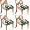 thumbnail image 1 of Cute Cactus Seat Covers for Dining Room Chairs Set Of 4,Stretch Printed Washable Chair Seat Cover with Elastic Ties and Button,Removable Waterproof Couch Cushion Covers, 1 of 6