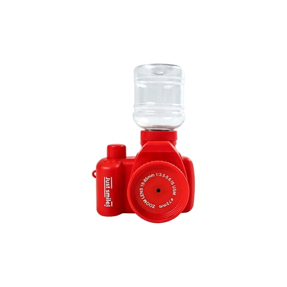 Cute Camera Shaped Mini Water Squirt Blaster with Detachable Water Bottle Interface, Portable Handheld Press Water Blaster, Summer Pool Outdoor Water Fighting Toy for All Ages, Multiple Color Options