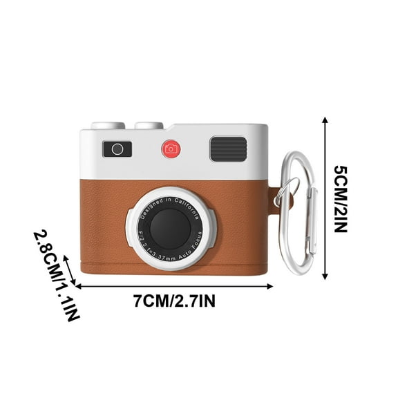 Cute Camera Silicone Earphone Case - Protective Cover for AirPods Pro 4th Gen, Shockproof Bluetooth Earphone Accessory