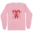 thumbnail image 1 of Cute Candy Canes Long Sleeve Shirt Unisex 3X-Large Pink, 1 of 5