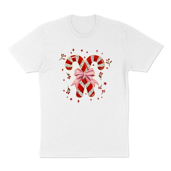 Cute Candy Canes Shirt Unisex Large White
