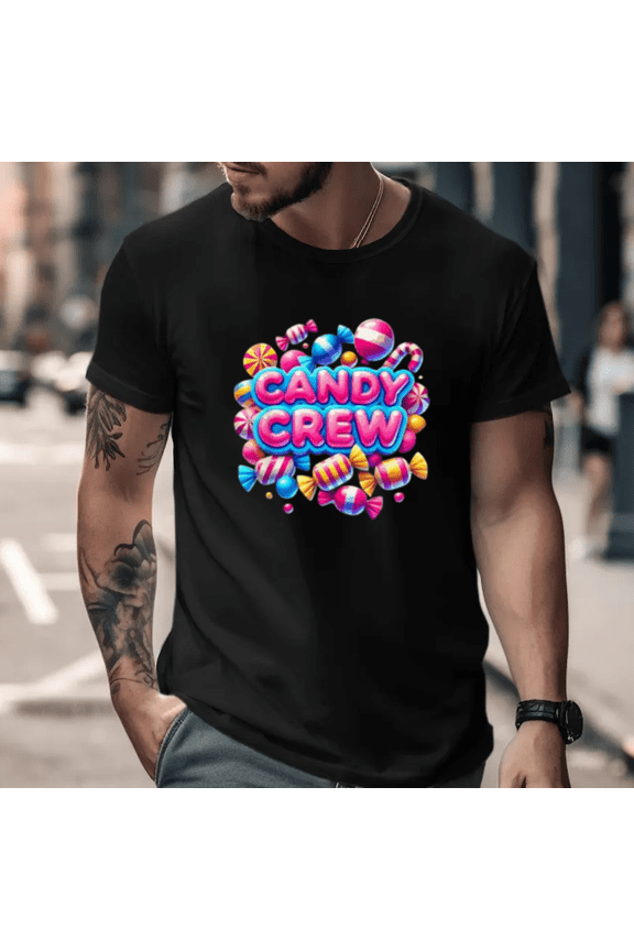 Cute Candy Crew Candyland Sweet Treat Holiday Fun Unisex T-Shirt, up to size 5XL