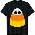 thumbnail image 1 of Cute - Candy Graphic Tee,Tops Has Bold “‘Ghost - Candy - Corn’ Pattern” Design,Round Neck Regular Fit T - shirts, Size(S - 5XL), 1 of 5