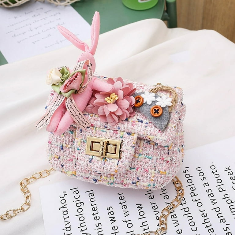 Cute Candy Wallet Mini Children s Messenger Bag Designer Princess Bag Pu Leather Chain Cross Bag Gift Bag Pink