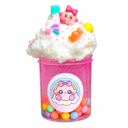 Hoshimi Slimes Candyland Clear Slime with Charms, Beads & Cloud Whip, 6 oz