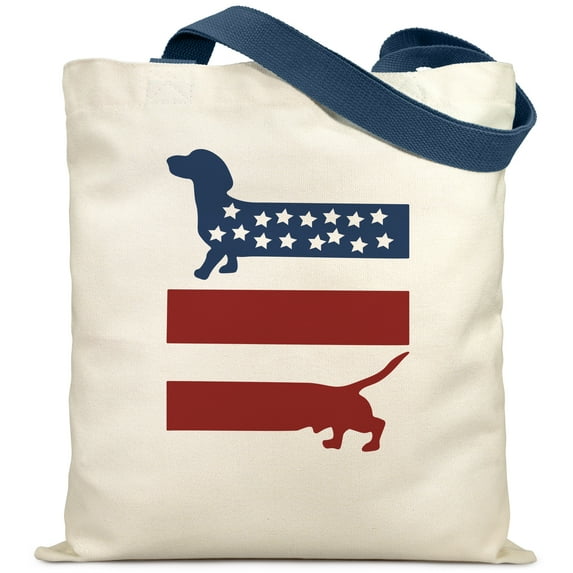 Cute Canvas Tote Bags Aesthetic with Dog-Striped Durable All-Cotton Grocery Bags Reusable Shopping Bags for Dog Mom