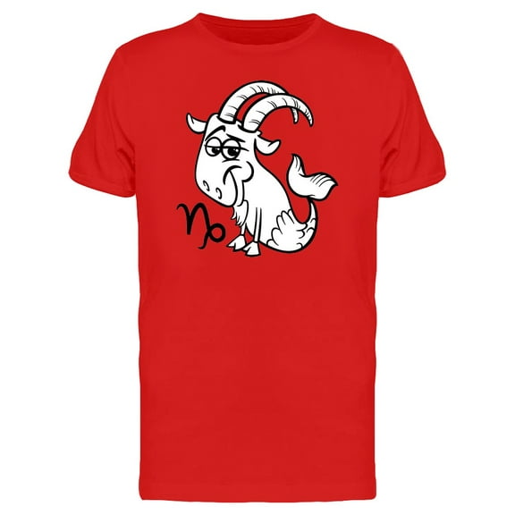 Cute Capricorn Zodiac Cartoon Tee Men's -Image by Shutterstock