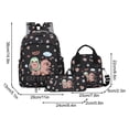 thumbnail image 1 of Kapibala Cute Animal Backpack 3-Piece Set, Spacious, Adjustable, Lightweight, 15x11x5 in, 1 of 4