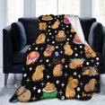 thumbnail image 1 of Cute Capybara Blanket Super Soft Capybara Throw Blanket Flannel Plush Bedding Blankets for Kids Adults Travel Gifts 50"X40", 1 of 6