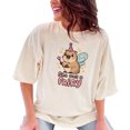 thumbnail image 1 of Cute Capybara Fairy TShirt, Fun Animal Graphic Tee, Party Capybara Shirt, Magical Rodent Design Top, Cute Fairy Capybara Tee, Capybara Fan, Ivory Comfort Colors T-Shirt, Small, 1 of 1