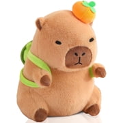 Cute Capybara Plush Kawaii Soft Capybara Plush Doll Pillow with Bread Capybara Stuffed Aniamls Toys for Girls Kids Adults Birthdays Valentines Gift Soft Capybara Plushies Toy