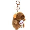 thumbnail image 1 of Cute Capybara Plush Keychain Charm – Soft Animal Bag Pendant for Handbags, Backpacks & Car Keys, 1 of 8