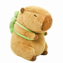 Cute Capybara Stuffed Plush Toys Adorable Cartoon Stuffed Doll, Soft Throw Pillow Party Decorations, Gift For Kids Adult Turtle Backpack 23cm