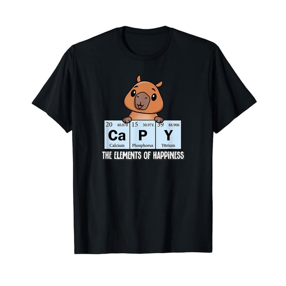 Cute Capybara T-Shirt for Men Women Cotton Summer Top Tee Fashion Casual Animal Short Sleeves