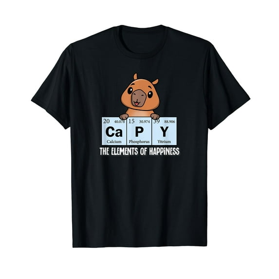Cute Capybara T-Shirt for Men Women Cotton Summer Top Tee Fashion Casual Animal Short Sleeves