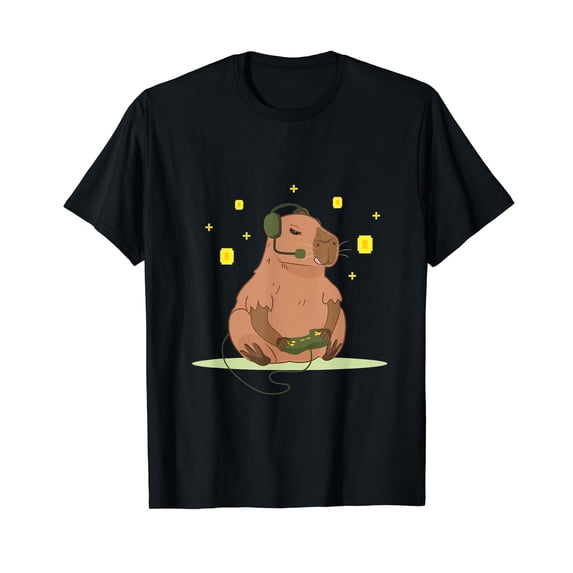 Cute Capybara T-Shirt for Men Women Cotton Summer Top Tee Fashion Casual Animal Short Sleeves