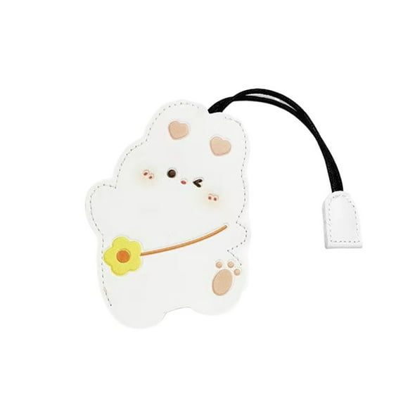 Cute Car PU Leather Large Capacity Multi-function Key Bag Pull-out Key Bag Car Key Case Open Mouth Key Bag RABBIT