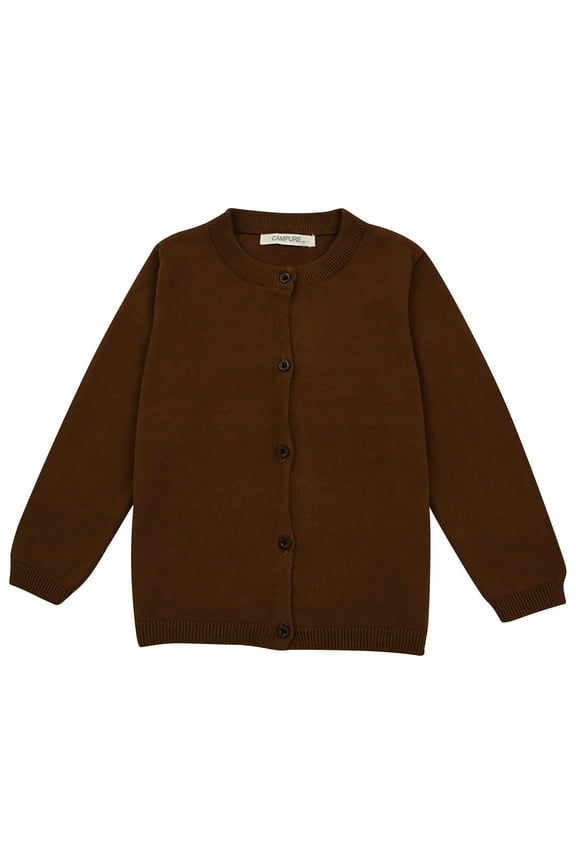 Cute Cardigans Sweaters for Girls Button Knit Sweater Kids Crew Neck Long Sleeve Kitted Tops Toddler Girls Solid Color Fall Winter Cardigan Wine 4T