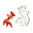 thumbnail image 1 of Cute Carp Fish Fondant Chocolate Mould Cake Decorating Baking Tool Handmade Soaps Silicone Ornament Mold Easy to Clean, 1 of 18