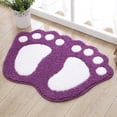 thumbnail image 1 of Cute Carpet Bathroom Entrance Rug Furry Carpet Absorbent Door Mat Floor Mat Living Room Sofa Mat Foot Mat Carpet Polyester Carpet,Purple,Polyester, 1 of 9