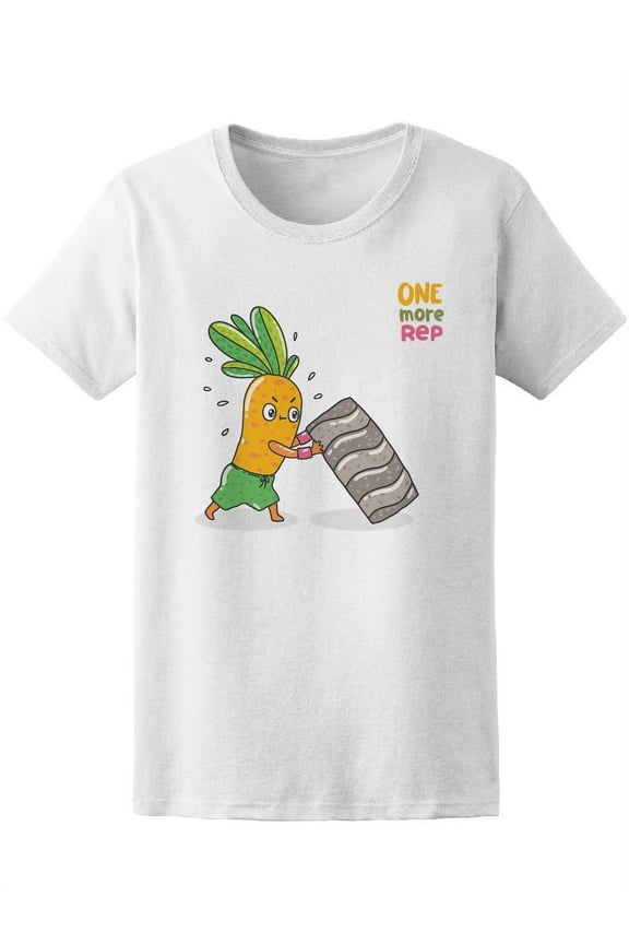 Cute Carrot Pushing Tire Healthy T-Shirt Women -Image by Shutterstock, Female Small