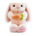 thumbnail image 1 of Cute Carrot Rabbits Plush Toy With Tag, Soft Plush Stuffed Animal With Long Ears Holding Carrot, Ideal Gift For Kids & Collectors, Perfect For Bedroom & Nursery Decor, Bunny &, 1 of 5