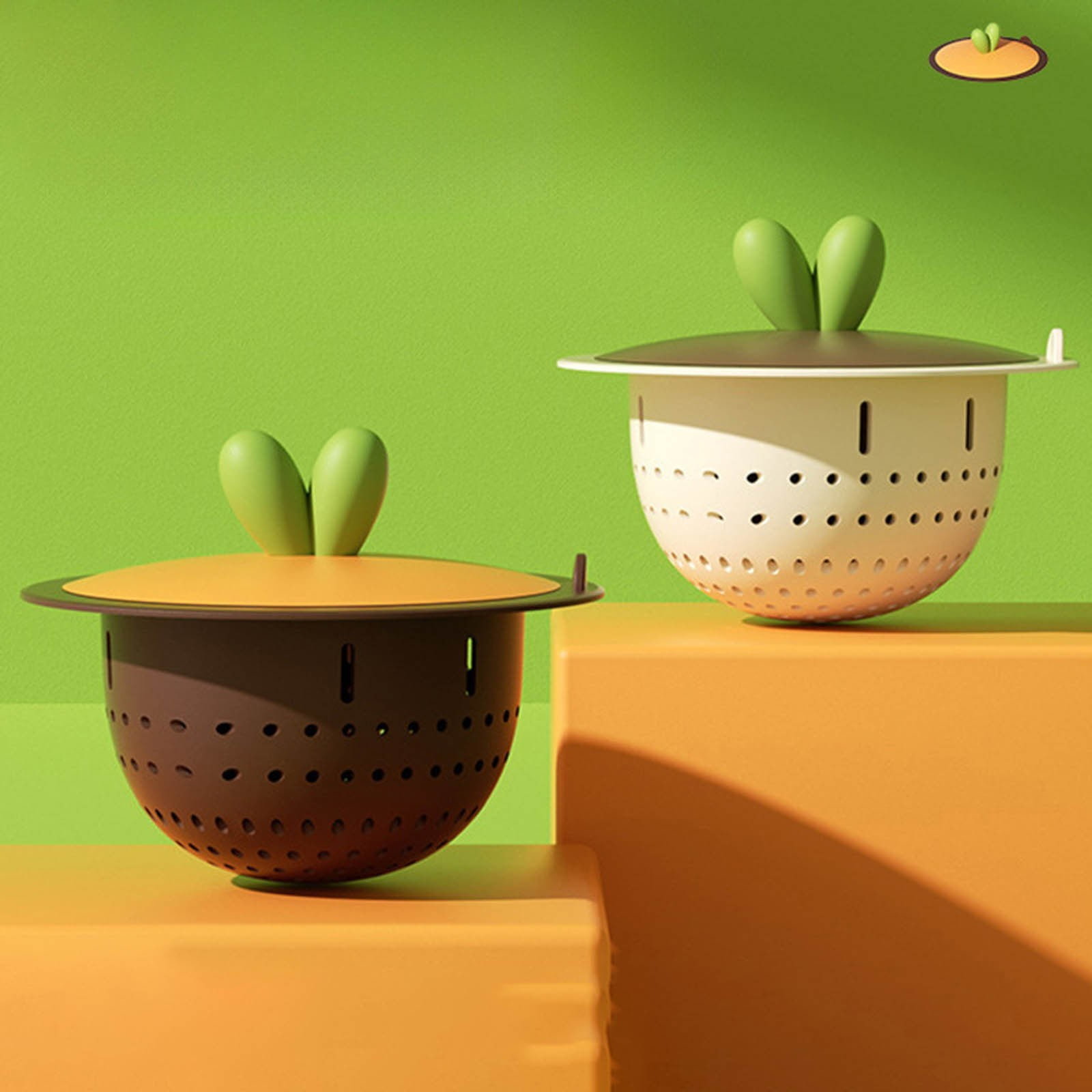 Cute Carrot Shaped Trough Filter Kitchen Water Channel Drain Filter