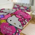 Cute Cartoom Anime Hello Kitty Bedding Sets Girls Boys Teens Comforter