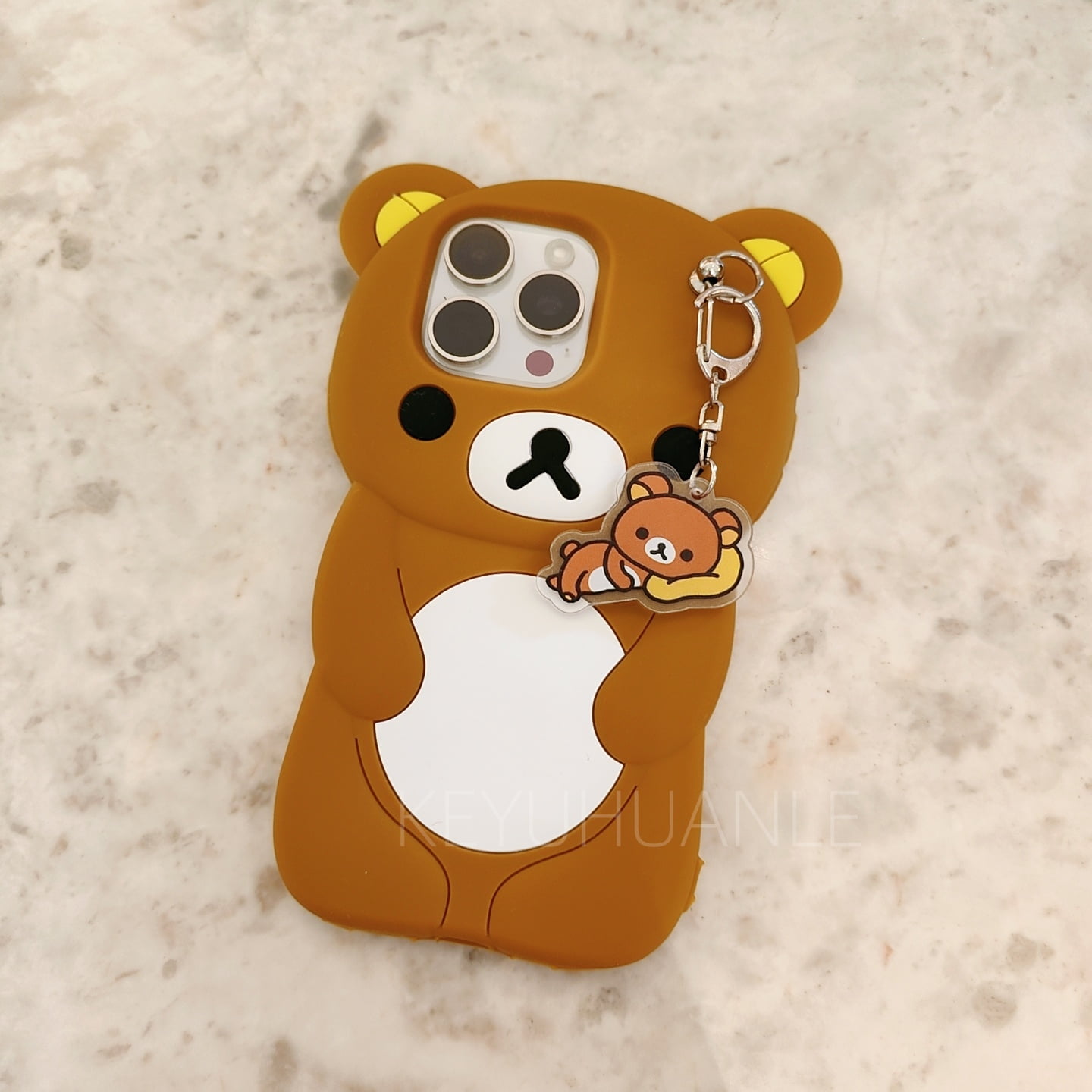Cute Cartoon 3D Rilakkuma Phone Case For iPhone 16 15 14 13 12 11 Pro X XS  Max XR 6 7 8 Plus 4 4S 5 5S SE Soft Silicone Cover - Walmart.com