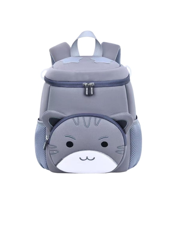 Cute Cartoon Animal Face Age 4t 5t 6t, 5th 6th Backpack Soft Padded Straps Adjustable Buckle Elementary School Bag