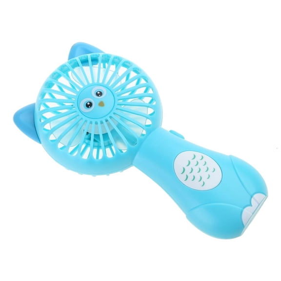 Cute Cartoon Animal Fans Soft FoamBlades Powered for Student Panda Kitten Mini