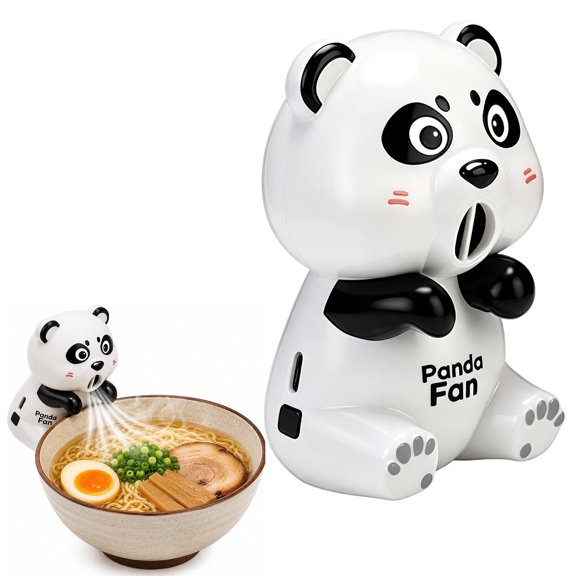 Cute Cartoon Animal Mini Desktop Fan, Portable USB Rechargeable Small Cooling Fan, Panda Shaped Fan, Compact Noodle Bowl Cooling Blower, Pocket Size Mini Air Cooler, Lovely Shaped Desktop Wind Fan