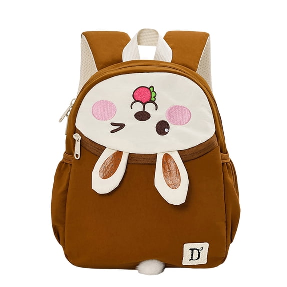 Cute Cartoon Animal Shaped Lightweight Water Resistant Backpack, Small Portable Travel Daypack with Side Pockets for Outdoor Daily Outing