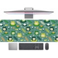 thumbnail image 1 of Cute Cartoon Anime Frog Theme Desk Mat XL Large Computer Gaming Mouse Pad Cool Kawaii Lotus Leaf Laptop Keyboard Mouse Mat Desk Pad for Women 31.5x11.8 in Non-Slip Rubber Base with Stitched Edges, 1 of 6