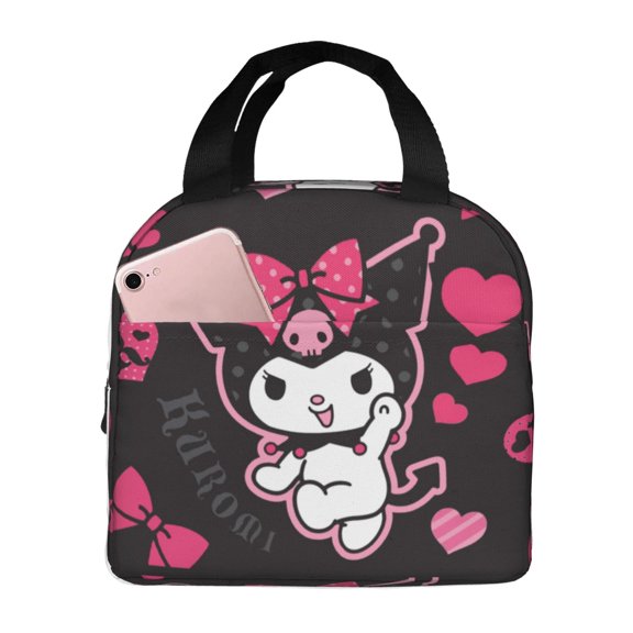 Cute Cartoon Anime Kurimo Lunch Bag Tote Bag Insulated Lunch Box Picnic Beach Fishing Work
