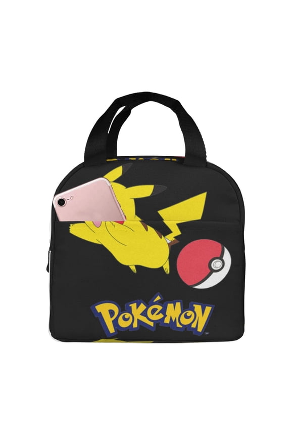 Cute Cartoon Anime Pokemon Lunch Bag Lunch Bag Tote Bag Insulated Lunch Box Picnic Beach Fishing Work