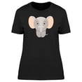 thumbnail image 1 of Cute Cartoon Baby Elephant T-Shirt Women -Image by Shutterstock, Female XX-Large, 1 of 2