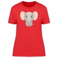 thumbnail image 1 of Cute Cartoon Baby Elephant T-Shirt Women -Image by Shutterstock, Female x-Large, 1 of 2